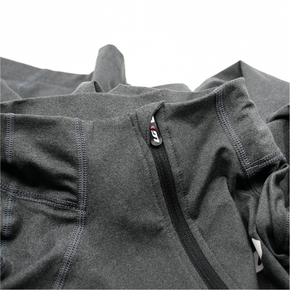 LOUIS GARNEAU Partial Zip Mock Neck Jersey Top - Picture 5 of 11